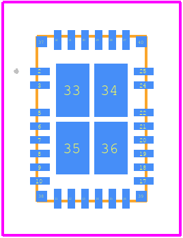 LT8350SAV#PBF - Analog Devices PCB footprint - Other - Other - 32-LEAD LQFN (6mm × 4mm × 0.94mm)
