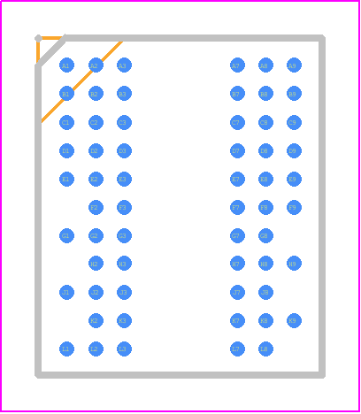 W9751G8NB-3A - Winbond PCB footprint - BGA - BGA - VFBGA - 60_2024-1