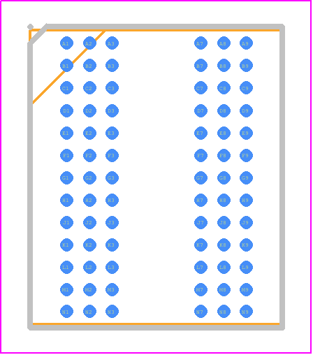 W634GG8NB09W - Winbond PCB footprint - BGA - BGA - Package Outline VFBGA78 Ball*951