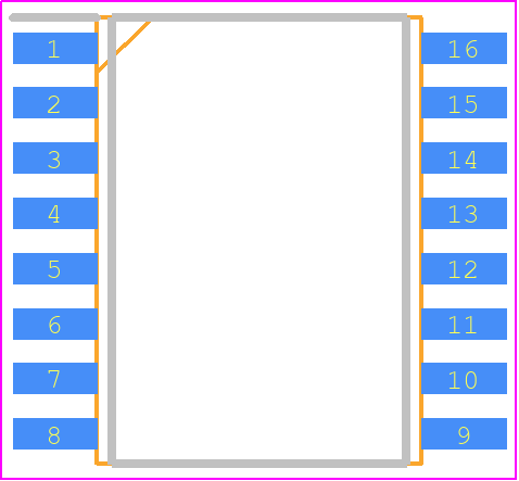 W25Q01NWSFJM - Winbond PCB footprint - Small Outline Packages - Small Outline Packages - SOP - 16