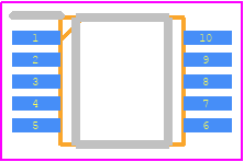 R2221T-E2-F - Nisshinbo PCB footprint - Small Outline Packages - Small Outline Packages - R2221T-E2-F