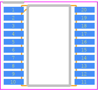 NCA8541 - Novosense PCB footprint - Small Outline Packages - Small Outline Packages - TSSOP20