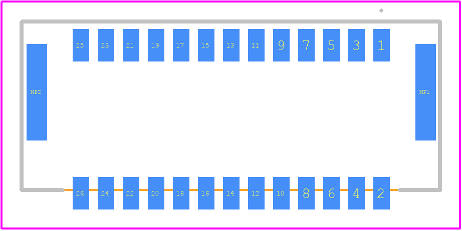 505433-2681 - Molex PCB footprint - Other - Other - 505433-2681-4