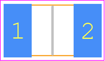 WSL2816R0200FEB - Vishay PCB footprint - Resistor Chip - Resistor Chip - WSL2816R0200FEB