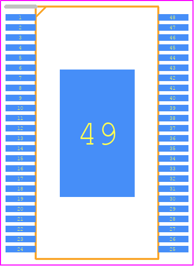 TB67S109AFNG - Toshiba PCB footprint - Small Outline Packages - Small Outline Packages - HTSSOP48-P-300-0.50*ep