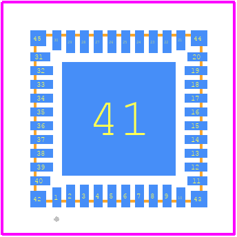 TB9053FTG - Toshiba PCB footprint - Other - Other - P-LQFN40-0606-0.50-001