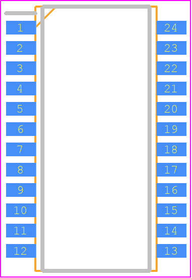 TBD62064AFAG - Toshiba PCB footprint - Small Outline Packages - Small Outline Packages - P-SSOP24-0613-1.00-001*