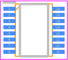 TC74VHC165FK - Toshiba PCB footprint - Small Outline Packages - Small Outline Packages - US16