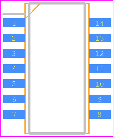 TC74VHC21F - Toshiba PCB footprint - Small Outline Packages - Small Outline Packages - SOP14-P-300-1.27A