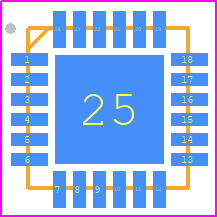 TC78B027FTG - Toshiba PCB footprint - Quad Flat No-Lead - Quad Flat No-Lead - VQFN24-0404