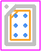 TCK111G - Toshiba PCB footprint - BGA - BGA - WCSP6H