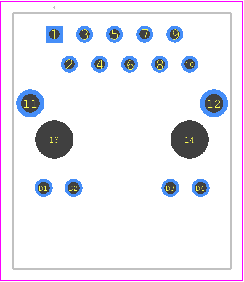 1840409-6 - TE Connectivity PCB footprint - Other - Other - 1840409-6-3