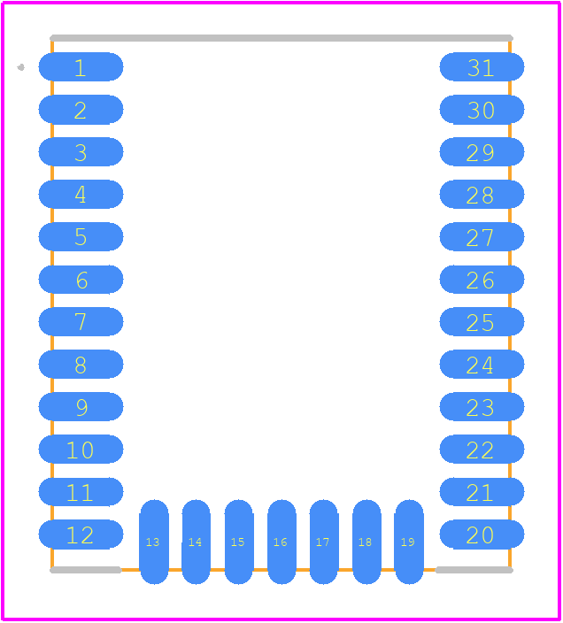 453-00147R - EZURIO PCB footprint - Other - Other - 31-SMD Module_2024