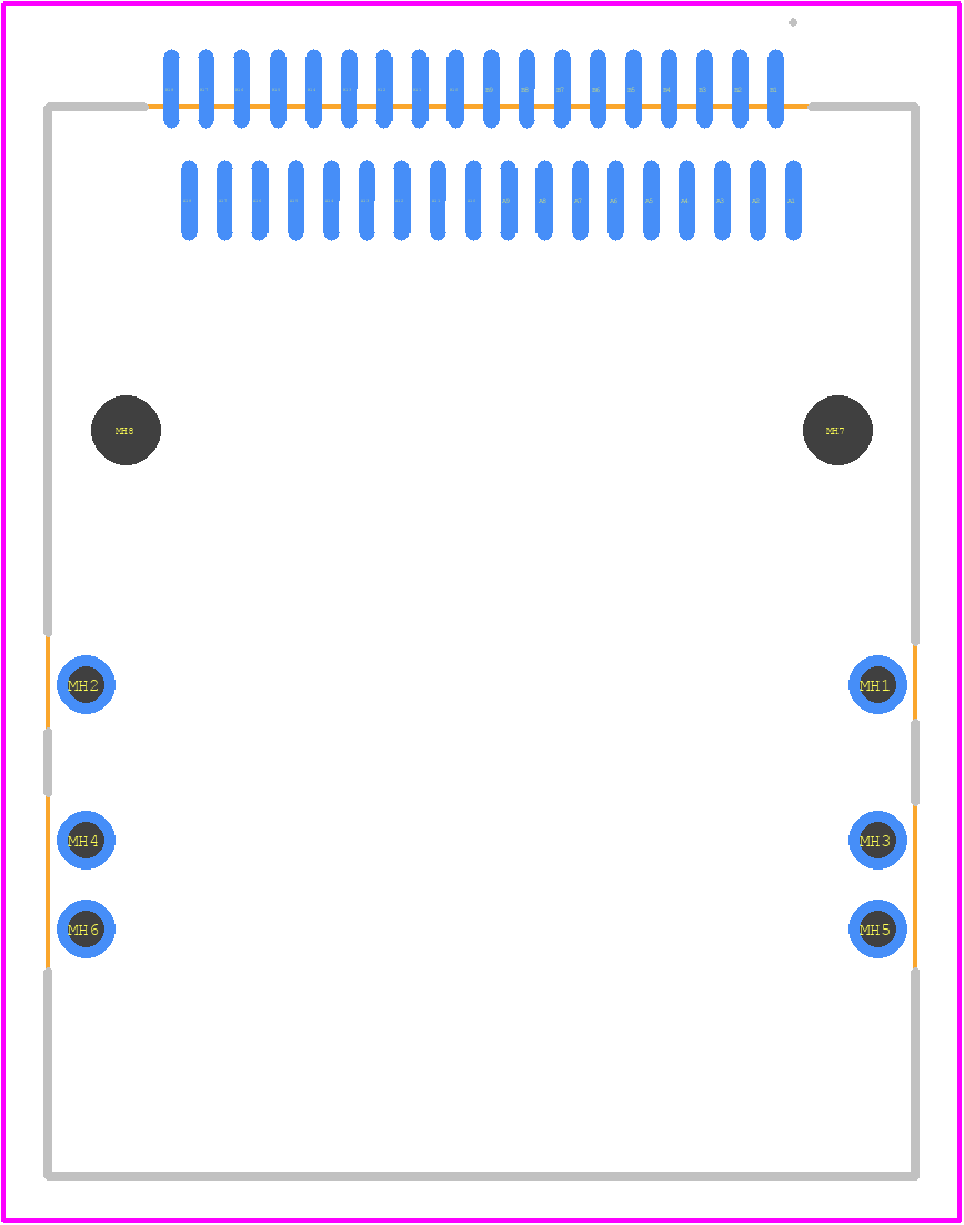 75783-0160 - Molex PCB footprint - Other - Other - 75783-0160-7