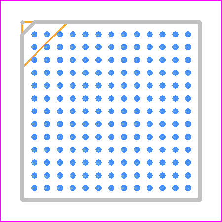STA8090EXGATR - STMicroelectronics PCB footprint - BGA - BGA - TFBGA169 9 x 9 x 1.2 mm mechanical data