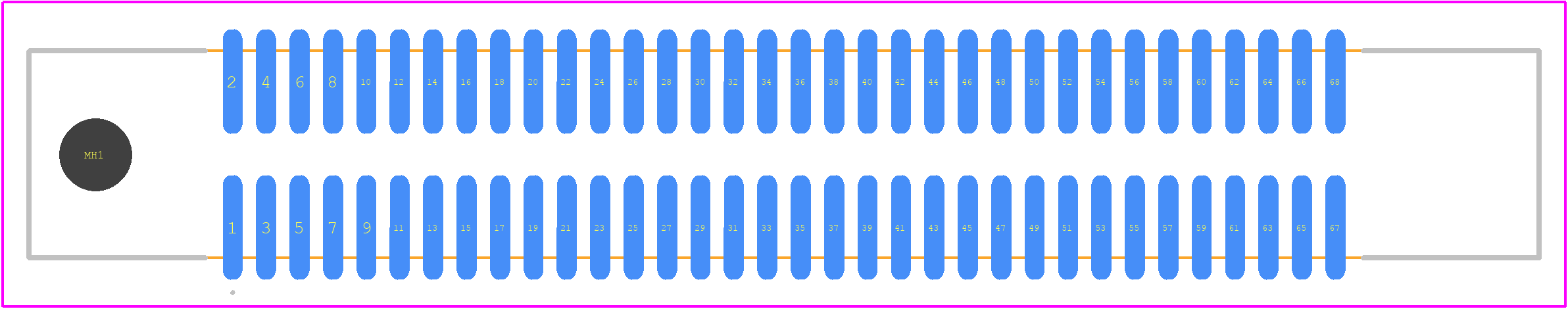 81068-600C01-RB - 3M PCB footprint - Other - Other - 81068-600C01-RB-2