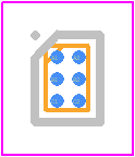 FPF2193 - onsemi PCB footprint - BGA - BGA - WLCSP-6 0.98-1.48