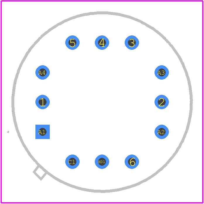 FCI-InGaAs-Q3000 - ADVANCED PHOTONIX PCB footprint - Other - Other - TO-8 