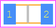 CRT1206ADY-1002ELF - Bourns PCB footprint - Resistor Chip - Resistor Chip - CRT1206A