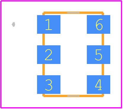 531BC125M000DG - Silicon Labs PCB footprint - Other - Other - 531_LVDS_5*7