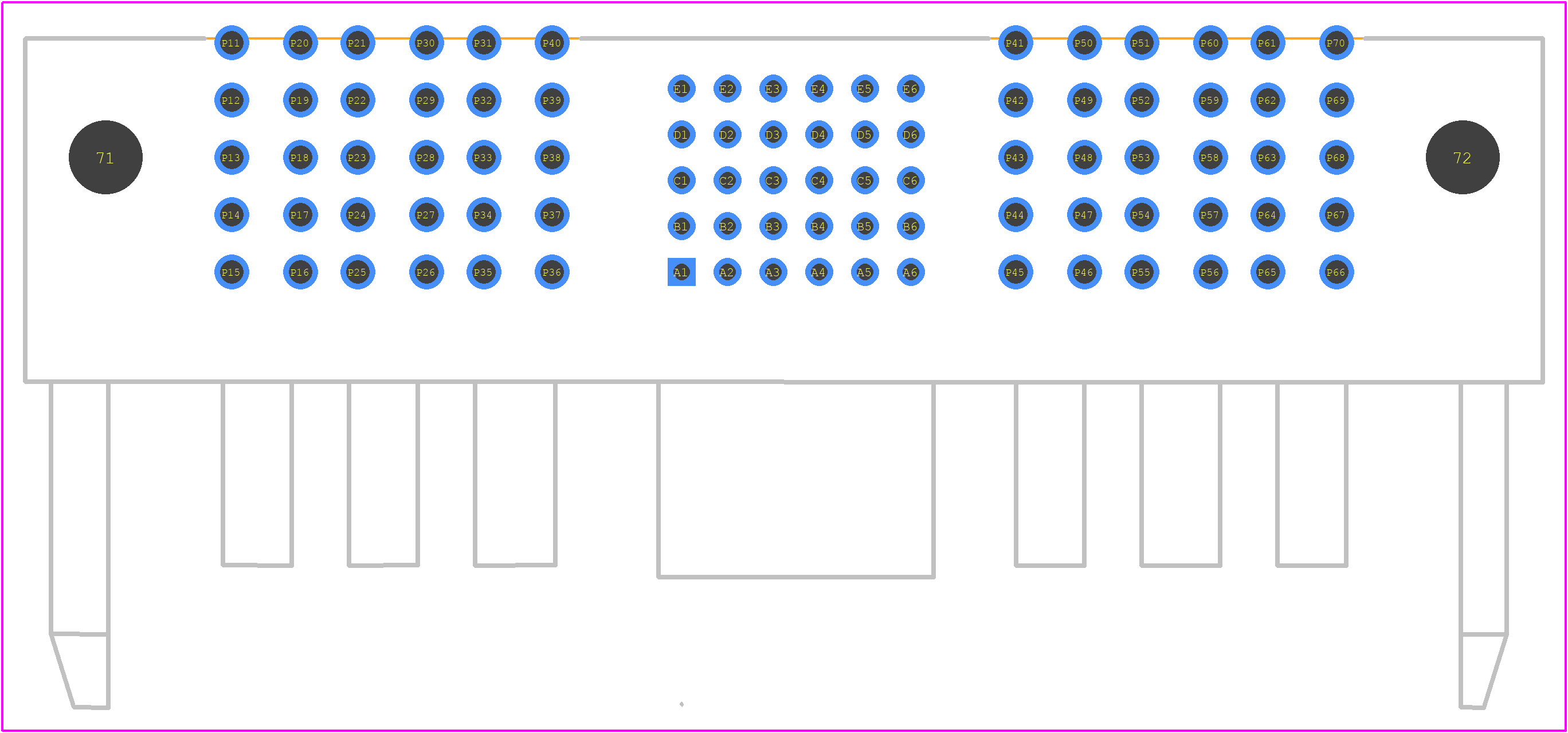 46437-9328 - Molex PCB footprint - Other - Other - 46437-9328-1