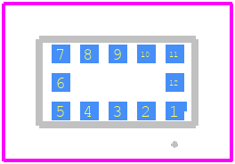 SOT26-001 - Goertek PCB footprint - Other - Other - 12 Pin LGA