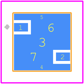 QPQ1028TR7 - Qorvo PCB footprint - Other - Other - Small Size 5x5 mm Plastic Overmold