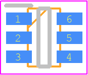 DW01S - Goodwork Semiconductor PCB footprint - SOT23 (6-Pin) - SOT23 (6-Pin) - SOT23-6*