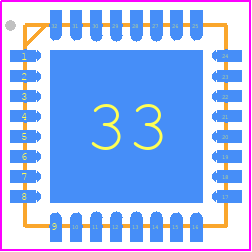 CMX973Q5 - CML Micro PCB footprint - Quad Flat No-Lead - Quad Flat No-Lead - qfn*