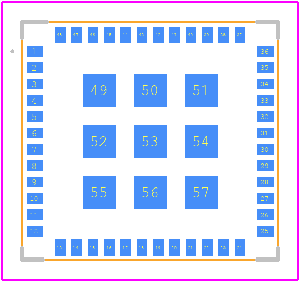 CMWX1ZZABZ-108 - Murata Electronics PCB footprint - Other - Other - CMWX1ZZABZ-108-1