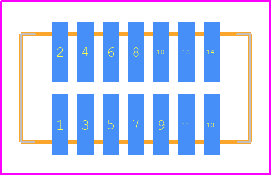 200989-0014 - Molex PCB footprint - Other - Other - 200989-0014-2