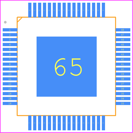 S912ZVMC12F3WKH - NXP PCB footprint - Quad Flat Packages - Quad Flat Packages - 64LQFP-EP