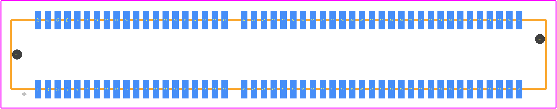 MEC1-150-02-F-D-A - SAMTEC PCB footprint - Other - Other - MEC1-150-02-F-D-A-1