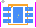 R1202L521A-TR - Ricoh PCB footprint - Small Outline No-lead - Small Outline No-lead - R1202L521A-TR