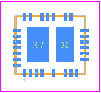LT3959EUHE#PBF - Analog Devices PCB footprint - Other - Other - UHE Package Variation: UHE36(28)MA