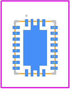 DRV8242HQRHLRQ1 - Texas Instruments PCB footprint - Other - Other - RHL0020B