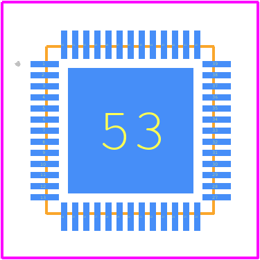 IQS9150-000QFR - Azoteq PCB footprint - Other - Other - 52-Pin QFN