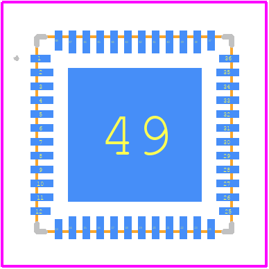 ADBMS2950BCCSZ - Analog Devices PCB footprint - Other - Other - 48-Lead Plastic SS QFN