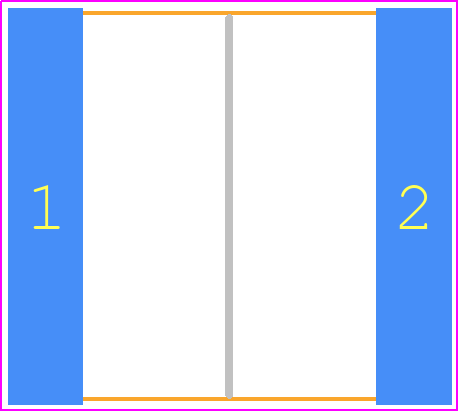 100E152GP1000XT - Kyocera AVX PCB footprint - Capacitor Chip Non-polarised - Capacitor Chip Non-polarised - 100E152GP1000XT