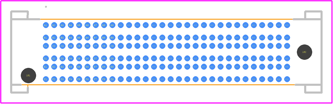 SEAF8-30-05.0-STL-06-1 - SAMTEC PCB footprint - Other - Other - SEAF8-30-05.0-STL-06-1-6