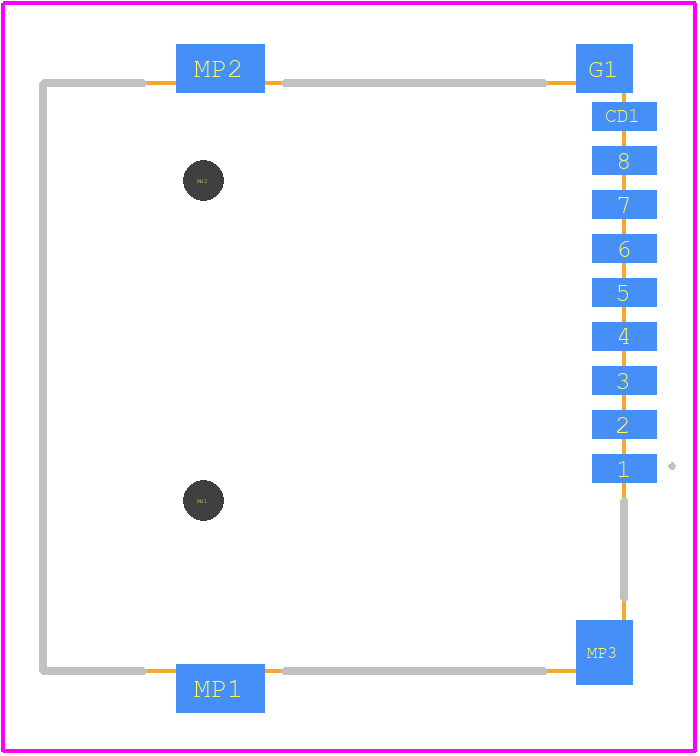 TFP09-2-12B - 100y PCB footprint - Other - Other - TFP09-2-12B-2