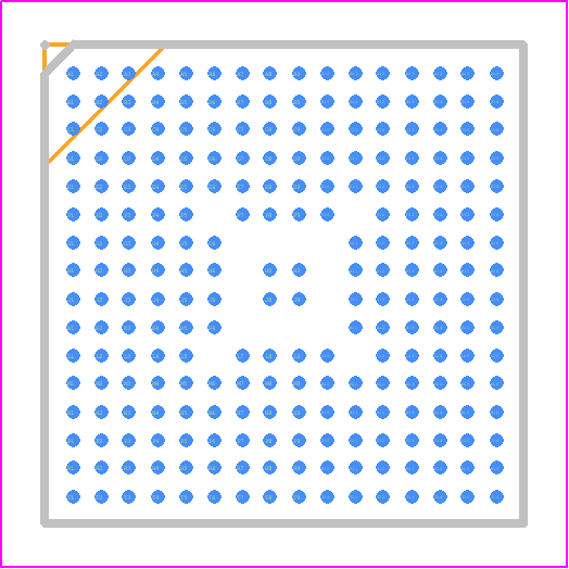 SAM9X75-V/4PB - Microchip PCB footprint - BGA - BGA - 240-Ball Thin Fine-Pitch Ball Grid Array (4PB) - 11x11x1.217 mm Body [TFBGA]