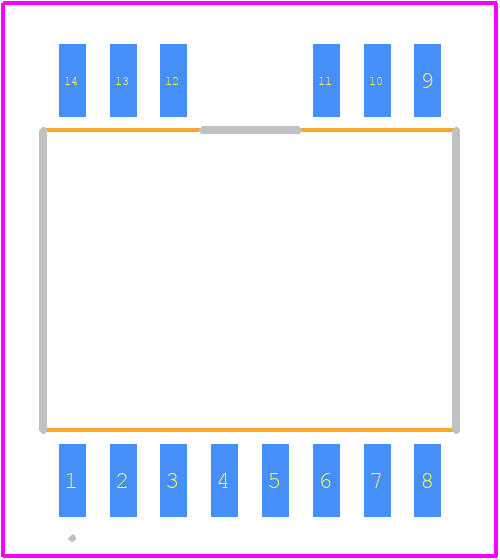 2ED314xMC12LXUMA1 - Infineon PCB footprint - Other - Other - PG-DSO-14-71 (300 mil)