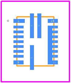 MP8870GL-0001-Z - Monolithic Power Systems (MPS) PCB footprint - Other - Other - QFN-21 (3mmx4mm)_2022