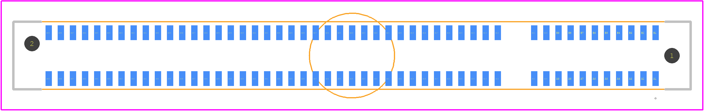 PCIE-G4-08-01-S-DV-A-K-TR - SAMTEC PCB footprint - Other - Other - PCIE-G4-08-01-S-DV-A-K-TR-2