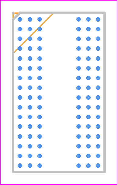 KTDM8G3C618BGIEAT - SMARTsemi PCB footprint - BGA - BGA - 96-BALL BGA