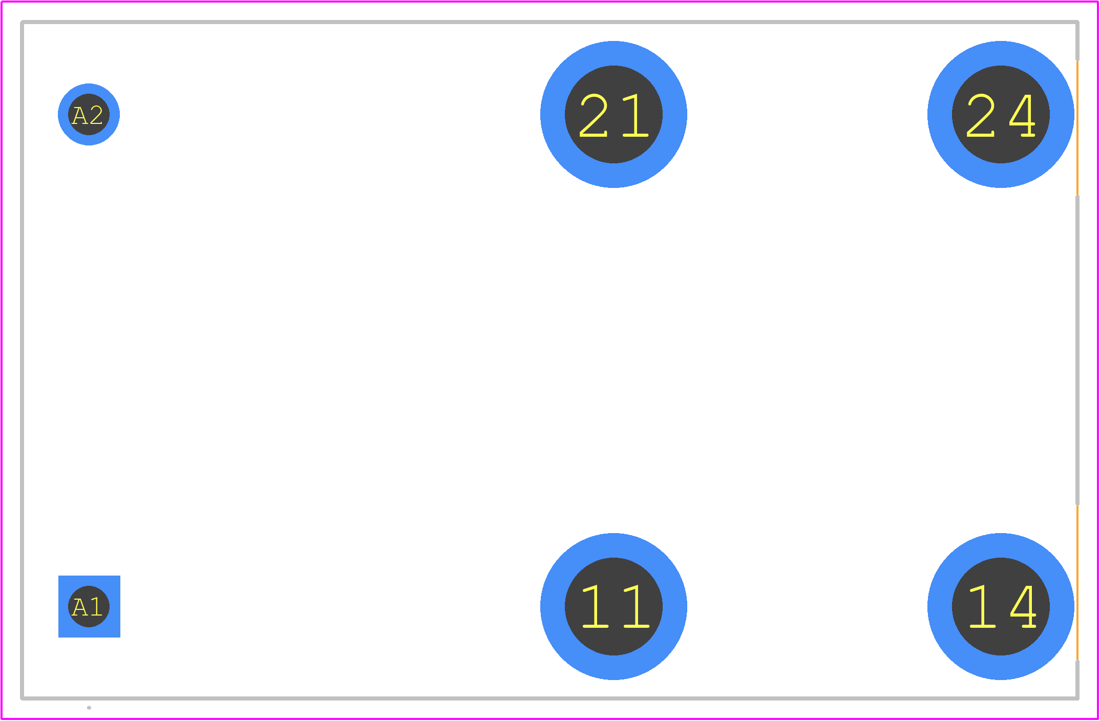 67.22.9.024.4300 - FINDER PCB footprint - Other - Other - 51.5mm x 33mm