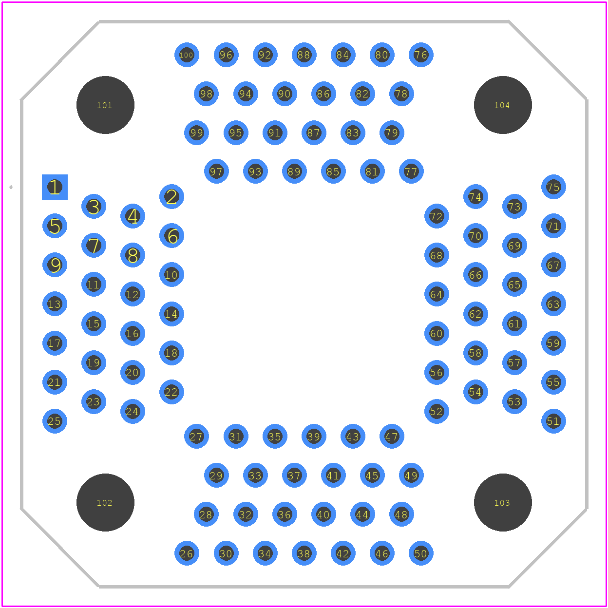 ICP-100-5 - Yamaichi PCB footprint - Other - Other - ICP-100-5-2