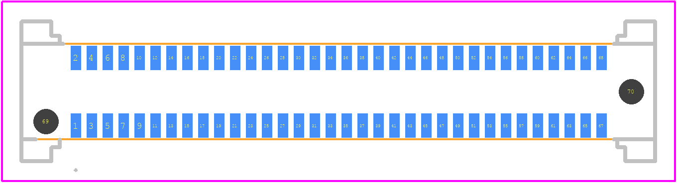11216-034 - Amphenol PCB footprint - Other - Other - 11216-034-3