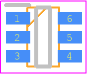 SY8105IADC - Silergy PCB footprint - SOT23 (6-Pin) - SOT23 (6-Pin) - (TSOT23-6)
